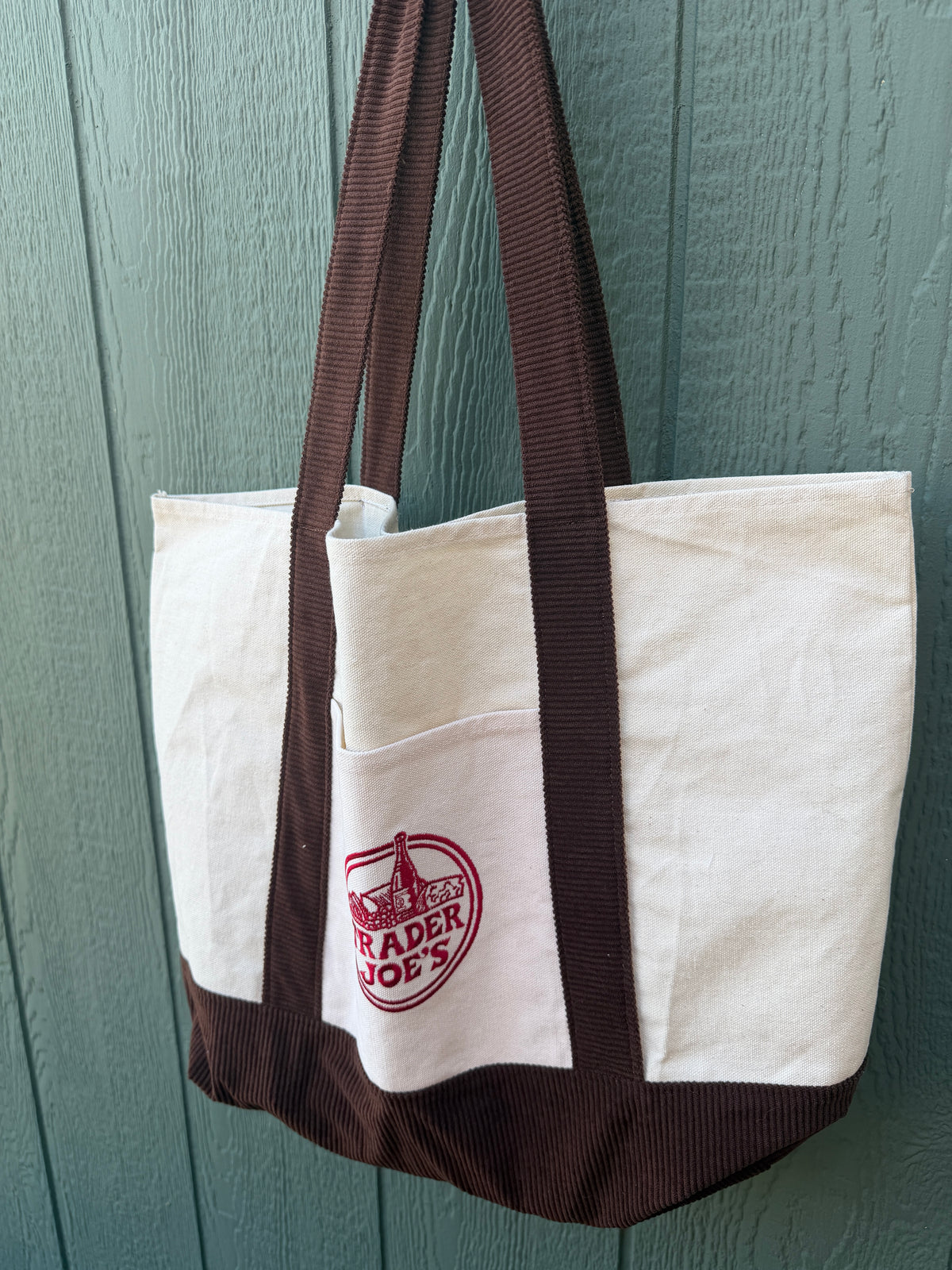Corduroy Reworked Trader Joe's Tote